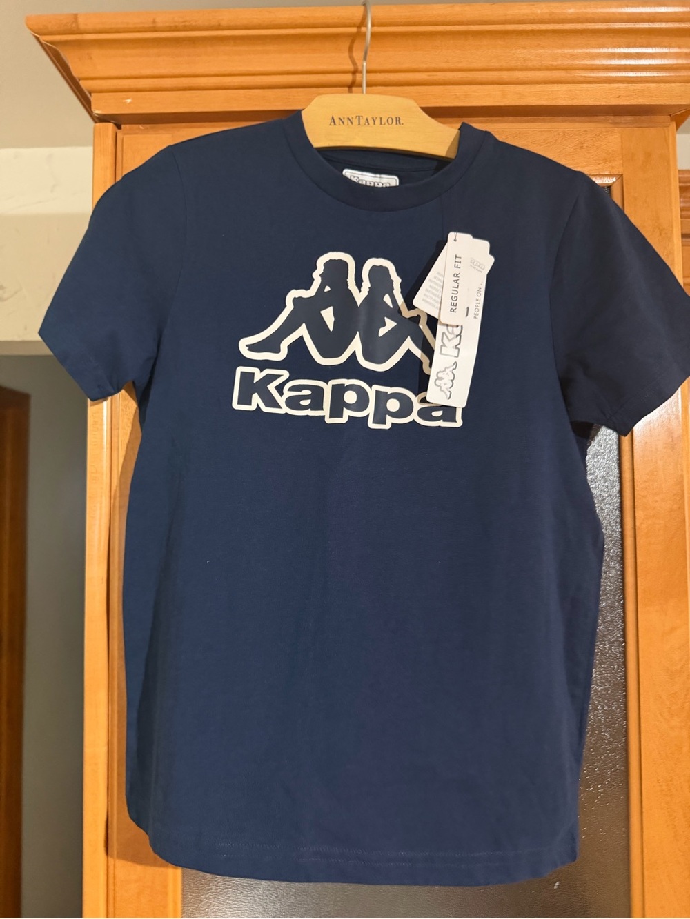 Kappa Navy Blue Tee with White Logo